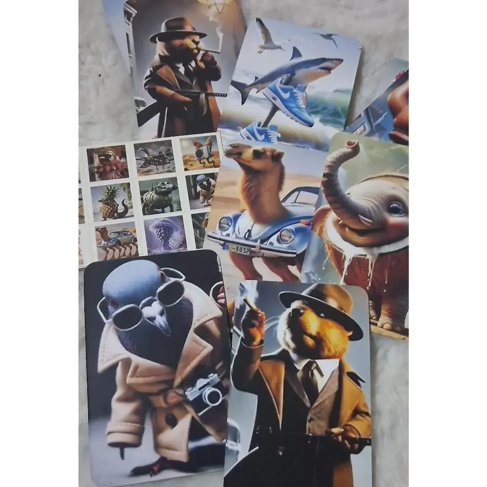 Italian Brain Rot Stickers/cards 92 Pieces 4 sealed packs